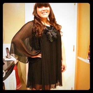 Vintagey one-shoulder dress